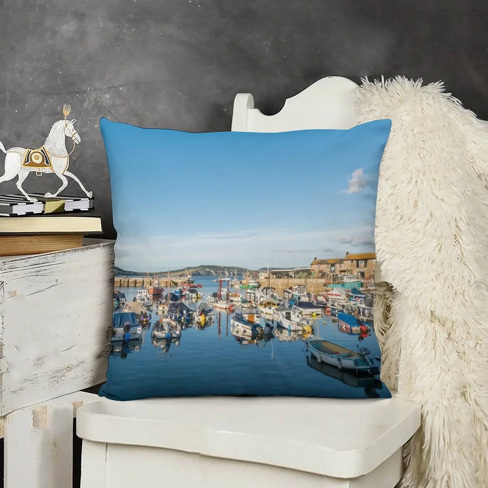 Декоративная наволочка Lyme Regis Harbour рождественские наволочки для диванных подушек