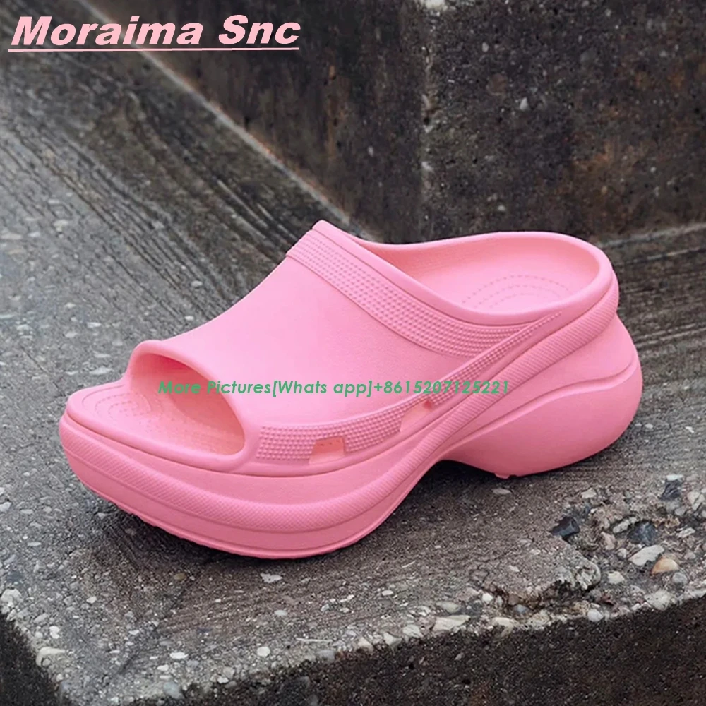 EVA Concise Flower Print Slippers Modern Designer Mixed Colors Daily Summer Ladies Newest Hollow Platform Shallow Fashion Shoes