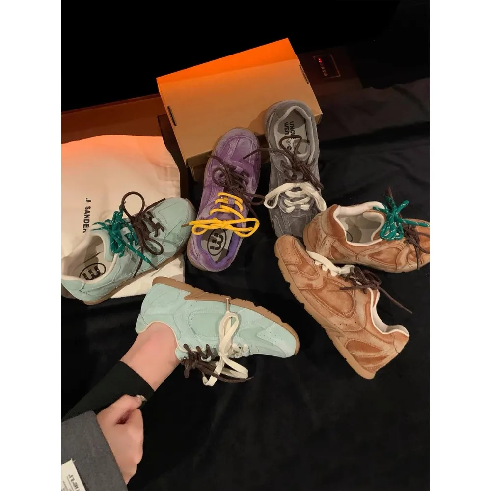 Роскошные женские туфли через плечо из натуральной кожи немецкие тренировочные