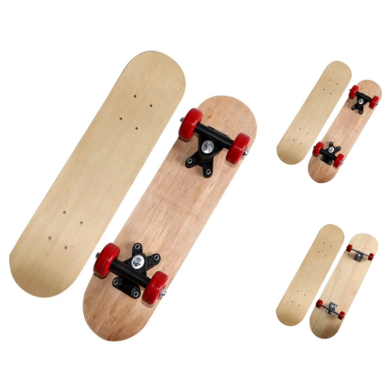 

4-колесный скейтборд, кленовый двухсторонний чистый скейтборд, Кленовая длинная доска, двойной рокер, пустые детали «сделай сам», чистый ске...