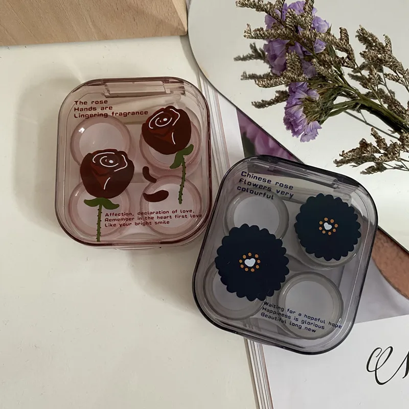 

1 Set New Multicolor Contact Lenses Tweezers and Suction Stick for Special Clamps Tool Contact Lens Inserter Remover Storage