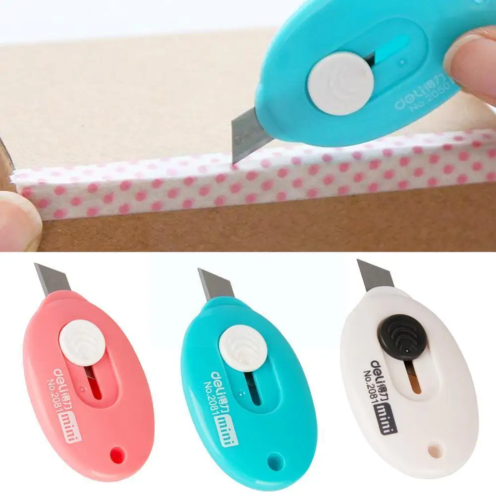 

1pc Cute Letter Opener Color Mini Portable Utility Blade Stationery Paper Knife Office Paper Cutting P0x6