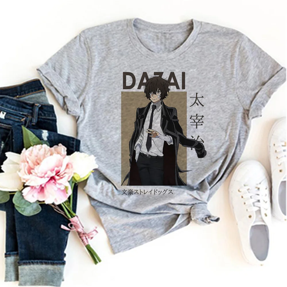 

Женская комиксная футболка dazai, одежда для манги
