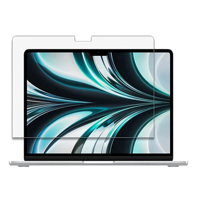 Фото Для чипа M2 2022 Apple MacBook Air 13,6 дюймовая Защитная пленка для экрана ноутбука из закаленного стекла A2681 защитная пленка без пузырьков для ноутбука №3