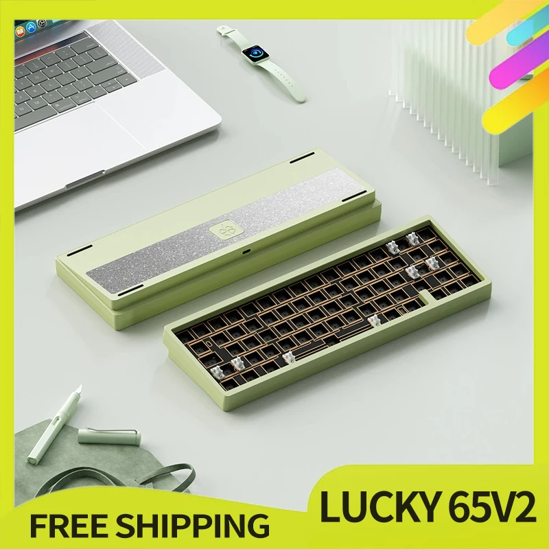 Weikav Lucky65 V2 Комплект механической клавиатуры из алюминиевого сплава 3 режима