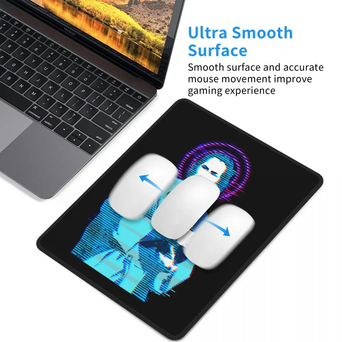 Пользовательский геймерский коврик для мыши с резиновой основой винтажный