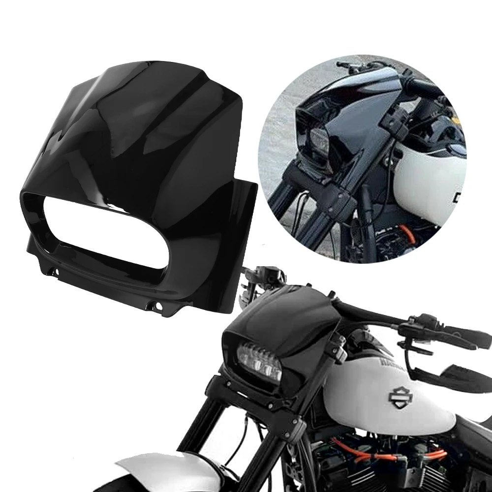 

Фонарь передний черный для Harley M8 Softail Fat Bob FXFB FXFBS 2018-2022 2021