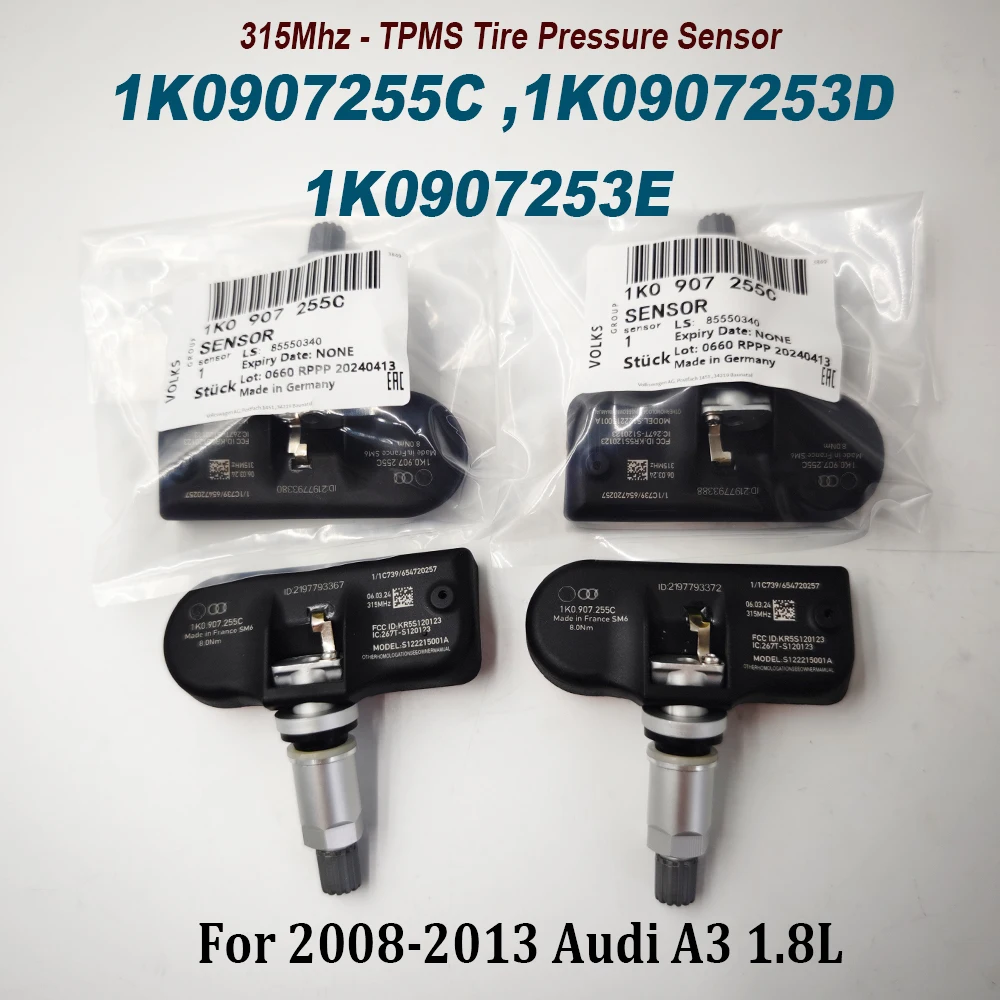 Высококачественный датчик давления в шинах 1 k0907255c 1K0907253D 1K0907253E 315 МГц TPMS для Audii A3 A4