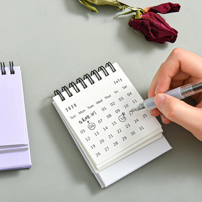 

1PC 2021 Calendar Coil Schedule Desk Table Dates Reminder Timetable Planner