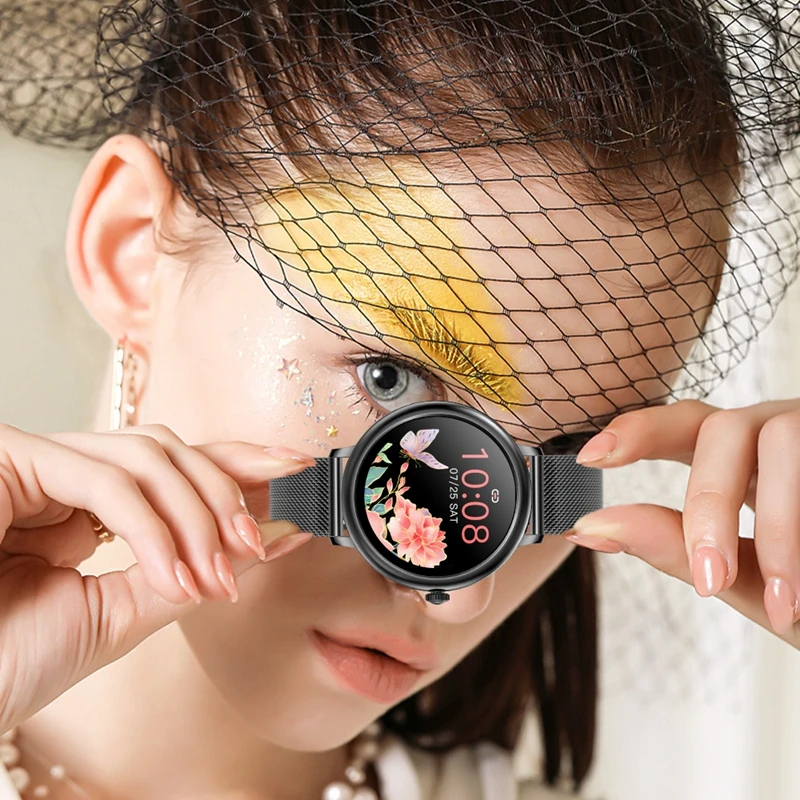 

Women Smart Watch Bluetooth band Call smart wristband Heartbeat wearable band on wrist ladies watch health monitoring