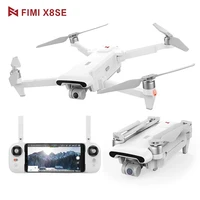 fimi x8se camera drone fpv 3 axis gimbal 4k camera professional quadcopter gps 10km rc helicopter drone remote id newest