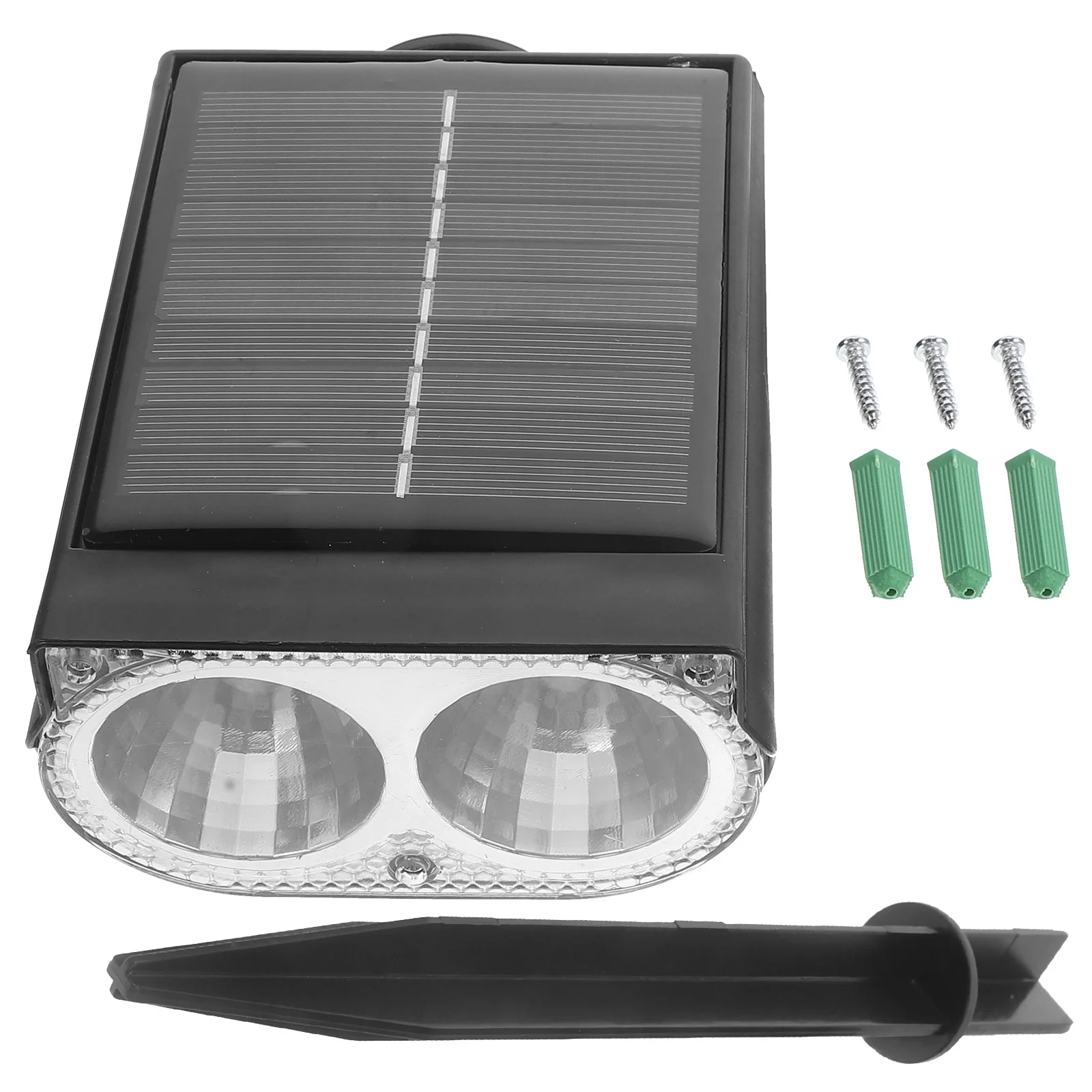 

2 Pcs Solar Garden Light Spot Lights Outdoor Spotlight Decorations Powered Decorative LED Patio