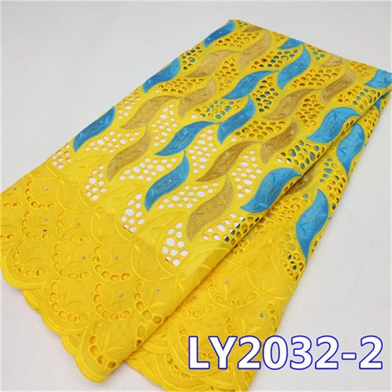 2023 Высококачественная африканская кружевная ткань швейцарская хлопковая