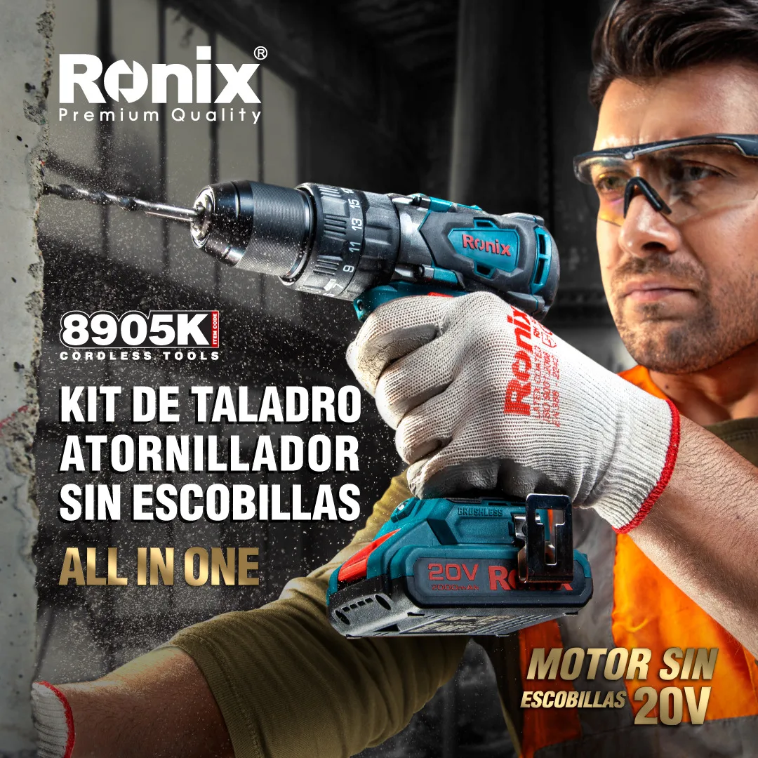 Ronix 20V Литиевый bürstenloser Bohr schrauben dreher/Bohrer/Schlagkraft bohrer