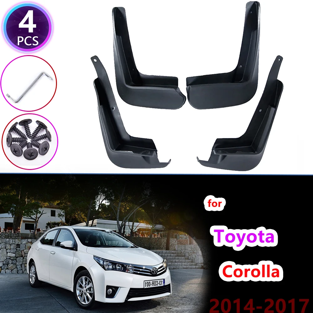 

for Toyota Corolla Altis E170 2014 2015 2016 2017 Front Rear Mudflap Fender Mudguard Mud Flaps Guard Splash Flap Car Accessories