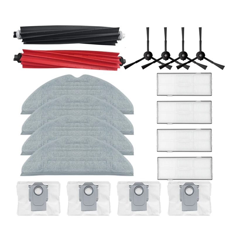 

For Roborock S8 Pro Ultra S8 S8+ Accessories Main Side Brush Filter Mop Cloth Dust Bags Robot Vacuum Cleaner Spare Parts