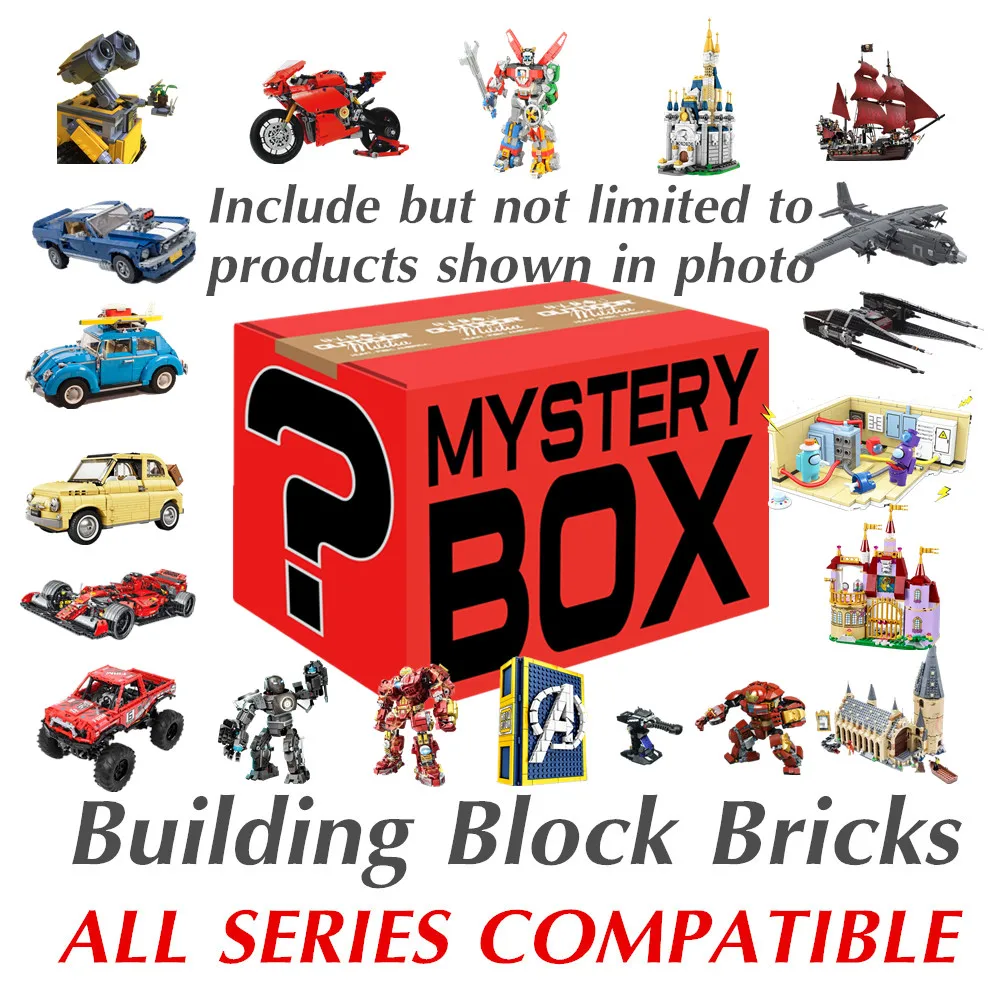

RANDOM Blocks All Series Compatible Disney Stars Space Wars Friends Technical Building Brick Marvels Figures Toy Kid Gift Lucky