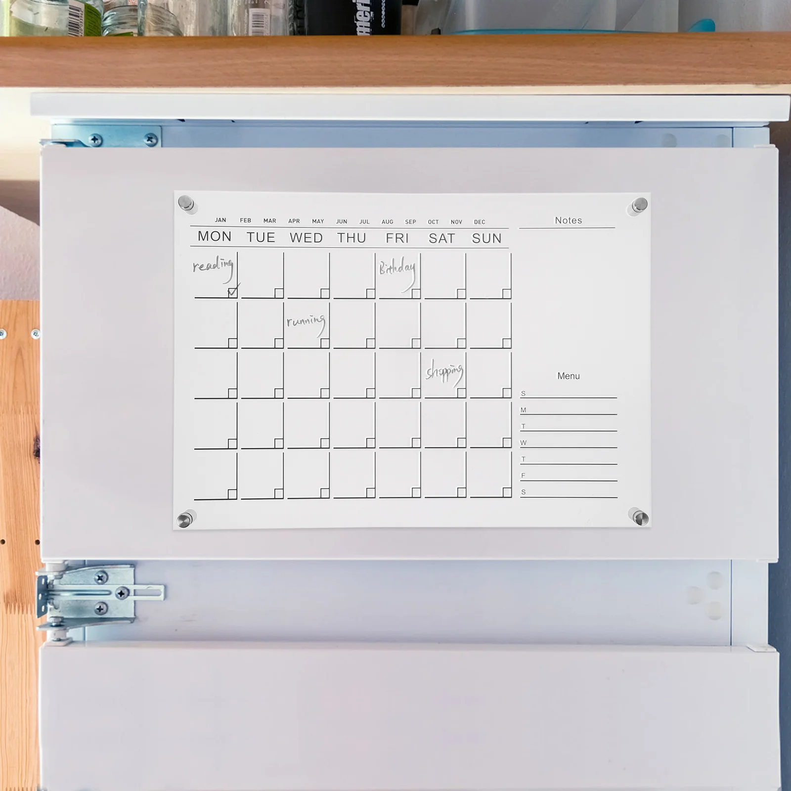 

Erasable Weekly Planner Board Travel Whiteboards Fridge Acrylic Clear Dry Erase