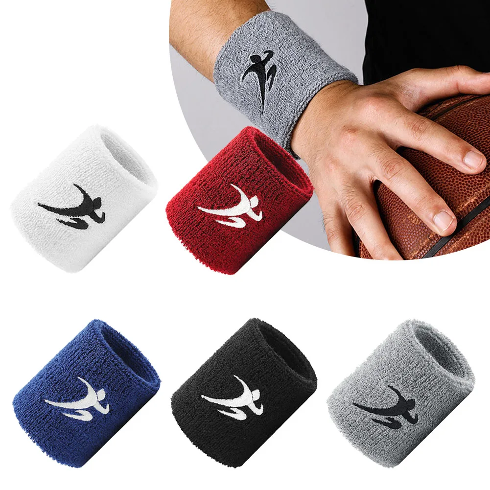 

Unisex Sport Wristband Sweat Running Fitness Bracer Tennis Basketball Bracer Wrist Support Absorbs Sweaty Band Outdoor Tool