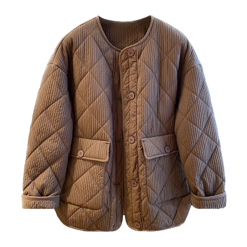 Свободное пальто с хлопковой подкладкой женская модная дизайнерская нишевая