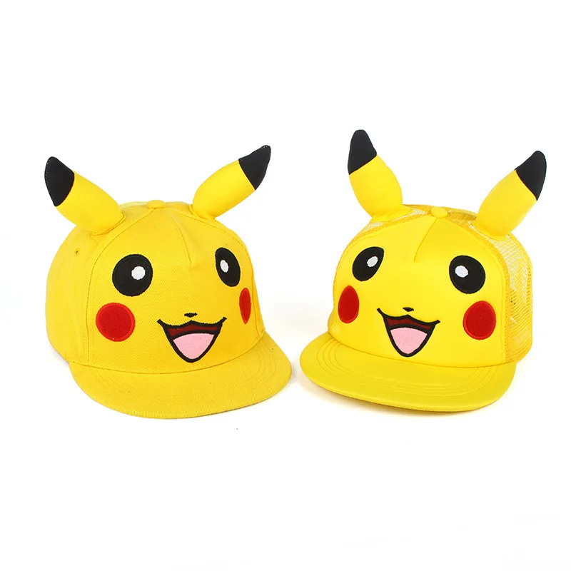

[TAKARA TOMY] Hot Pokemon Pikachu Pet Elf Hat Foreign Trade Anime Cartoon Hip Hop Baseball Cap Long Ears for Kids A22091704