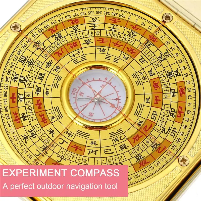 1 шт. Многофункциональный фэн-шуй компас переворачивающийся чехол Luo Pan кемпинг