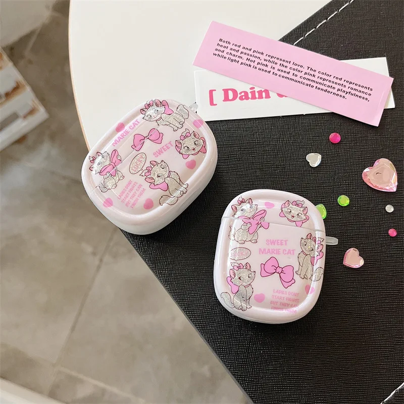 

Shiny Butterfly Cat Case for AirPods Pro2 Cover for Airpod Pro 1 2 3 Bluetooth Earbuds Protective Earphone Case Cover