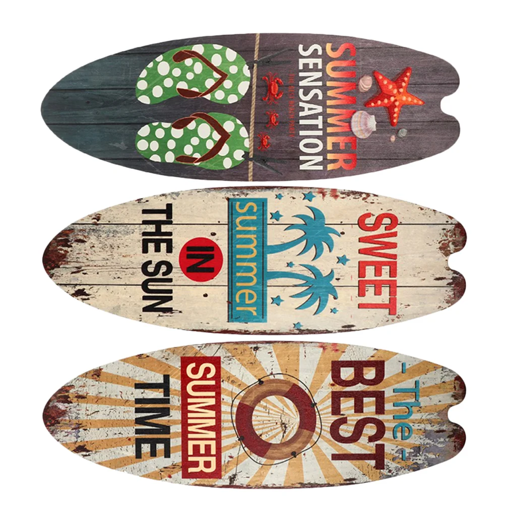 3 шт. настенный знак для доски серфинга украшение на морскую тематику Hangng уличные