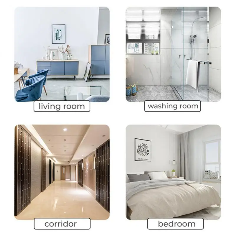 

CoRui Smart Wall Light Switch Infrared Sensor Glass Display Panel Neutral Wire EU 90-250V 10A No Touch Needed Smart Home