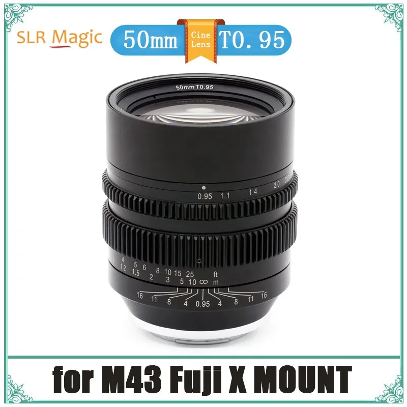 SLR Magic HyperPrime 50mm T0.95 Telephoto Cinema Cine Lens Manual Focus for M43 MFT Mount Fujifilm Panasonic Lumix BMPCC Camera - купить по