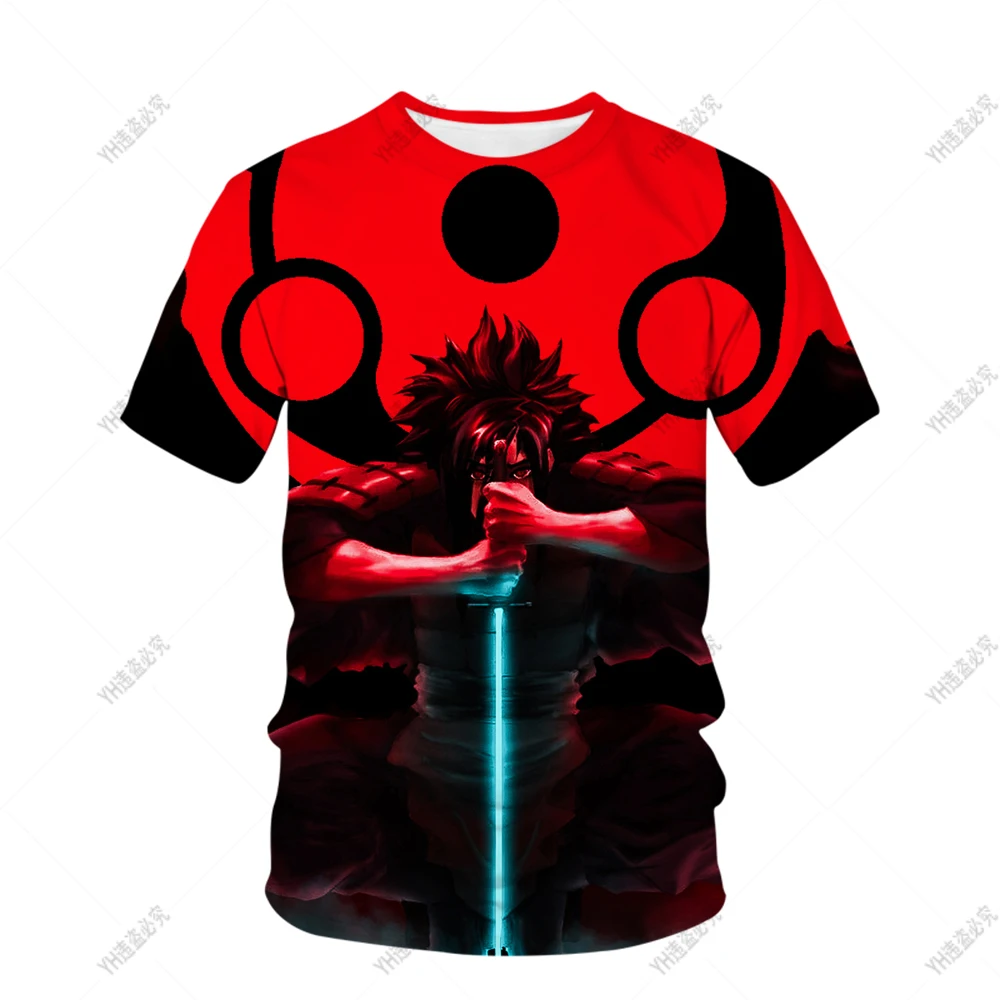 

Детская футболка с круглым вырезом, коротким рукавом и 3D-принтом Наруто