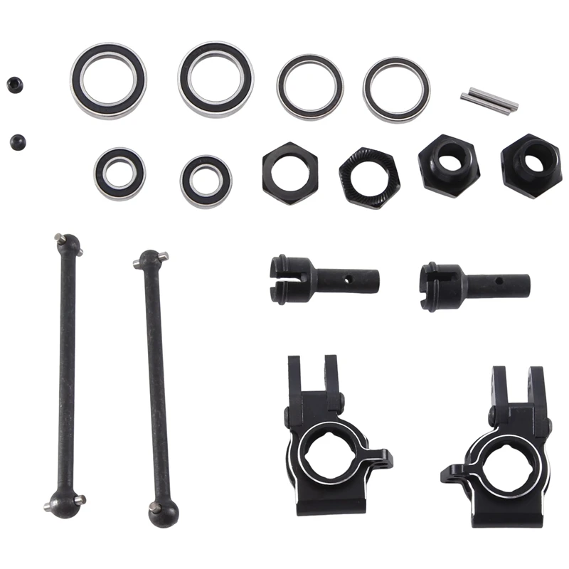 

Металлические детали для радиоуправляемых автомобилей, аксессуары для рулевого сустава + Cvd + комбайнер для Arrma 1/8 Typhon 6S 1/7 безлимитный F1, черного цвета