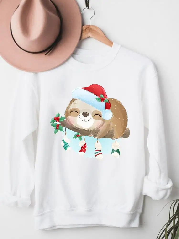 

Festival Clothes Funny Animal Cute Trend Merry Christmas Fashion Women Clothing Female Cartoon Graphic Pullover Sweatshirts
