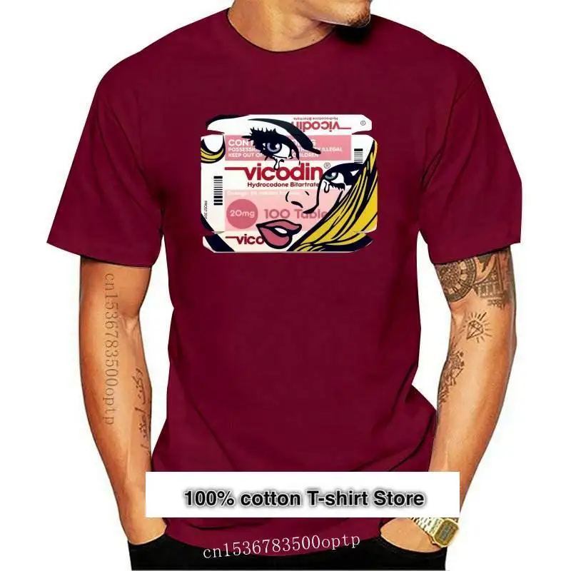 

Новинка, VICODIN XANAX OXY Lean, фиолетовый, пил кодеин, прометамин, Dmt lsd Mdma, футболка, 100% хлопок
