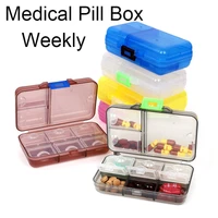 weekly 9 grid pill box plastic pill organizer storage case medicine pills storage organizer pill container vitamin pills case