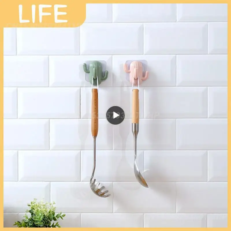 

Lovely Storage Hook Abs Traceless Hook Punch-free Storage Wall Hanging Storage Supplies Sticky Hook Multi-function Hook Walls