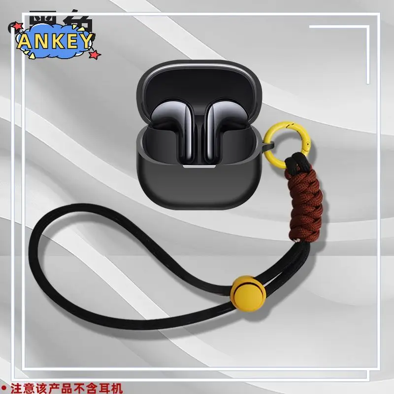 Чехол для Xiaomi Buds 5 защитный нейлоновый мягкий чехол со шнурком корпус buds5