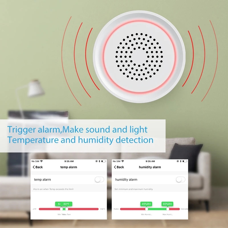 

Tuya Smart Wireless Siren Alarm Sensor 100db Sound 3 In 1 Sound And Lighting Alert Sirene Smart Life Sound And Light Alarm Wifi