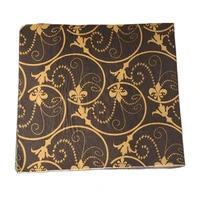3333cm 20pcslot black gold vinatge decoupage servilletas table paper napkins elegant tissues handkerchief party home decor