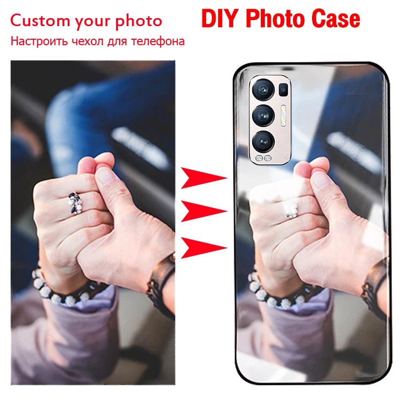 

Custom DIY Photo Tempered Glass Case For Oppo Realme 8 6 Pro X XT 8i Cover Reno 10X 4 Lite F17 Pro A93 A9 A5 2020 A91 A11 A11X
