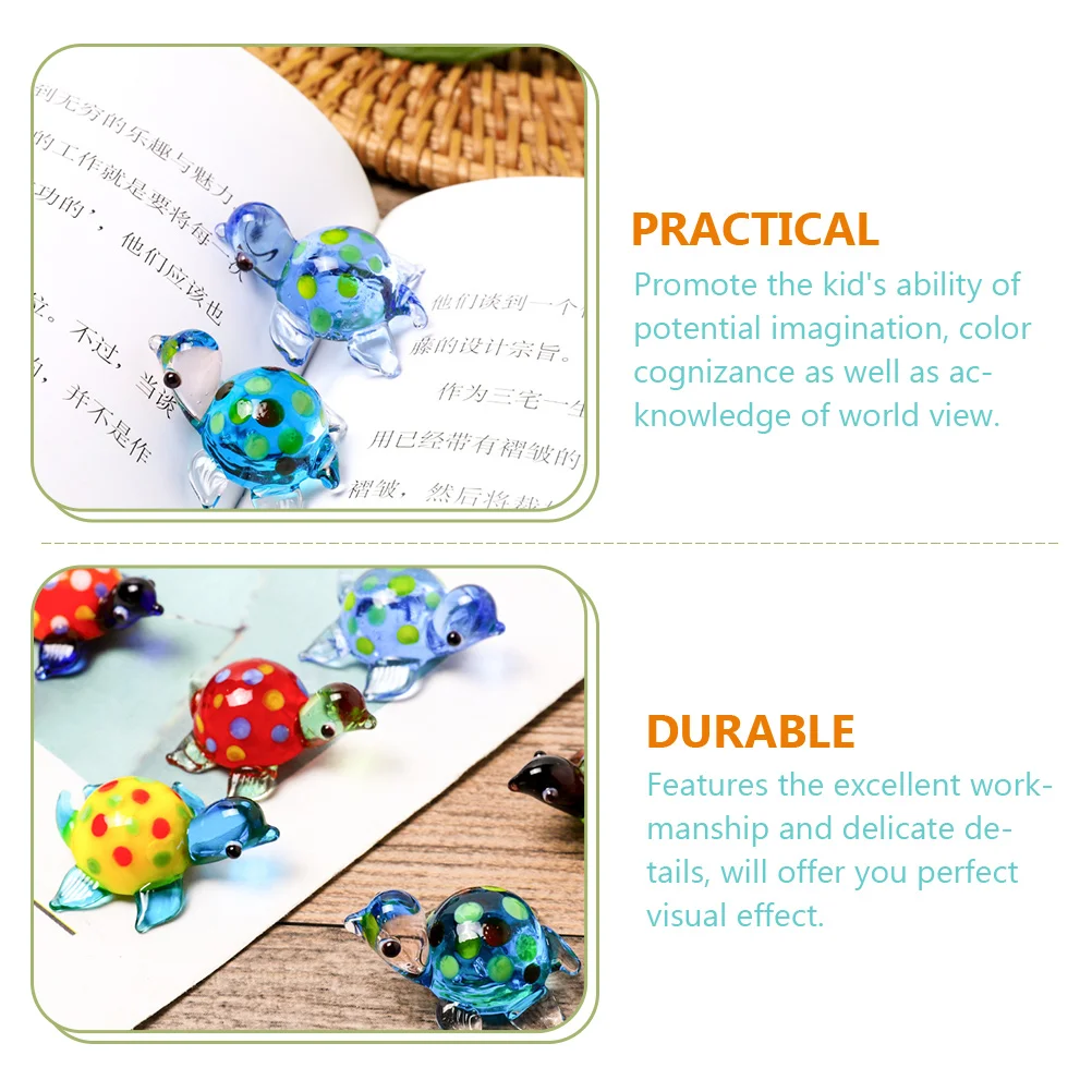 Стеклянная фигурка черепахи морское животное коллекционный декор коллекционные