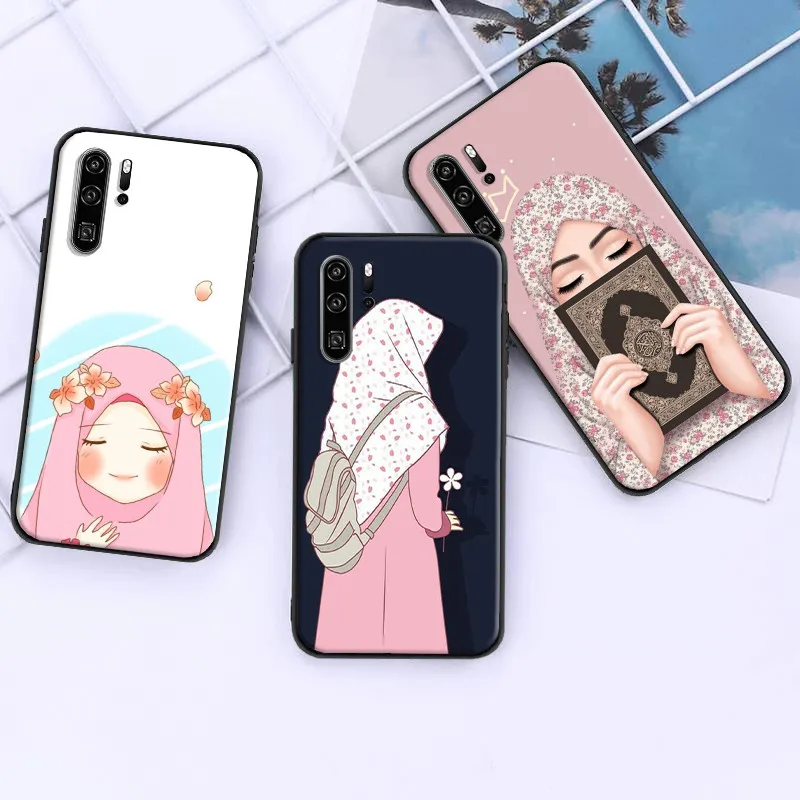 

Ocean Merry Christmas Muslim Girl Phone Case For iPhone SE 2016 2020 X XR XS XS MAX Funda Coque Carcasa Cases Elk Waves Santa