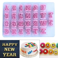 alphabet cake molds cakes sugar paste letter cookies cutter words press stamp baking mold embossing mould for home diy cake