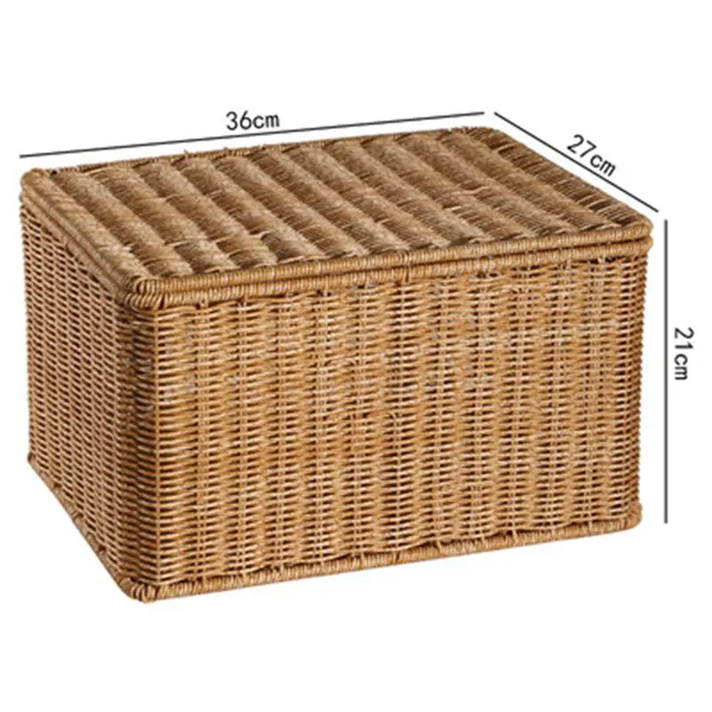 

Wood chip bamboo fruit basket hexagonal rattan skin basket vegetable bread foods living room desktop storage basket