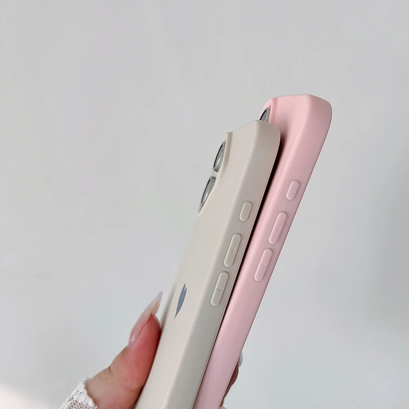 Мягкий силиконовый чехол Love Candy Color для iPhone 16 15 14 плюс 13 12 Mini 11 Pro Max ультратонкая