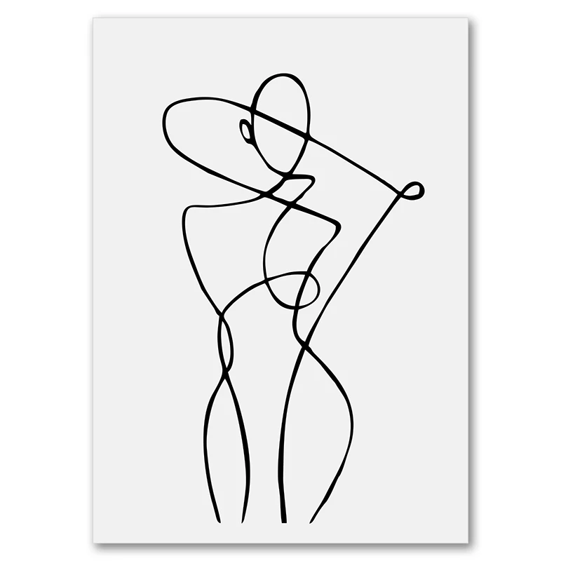 

Абстрактный женский танцевальный плакат AliPaint