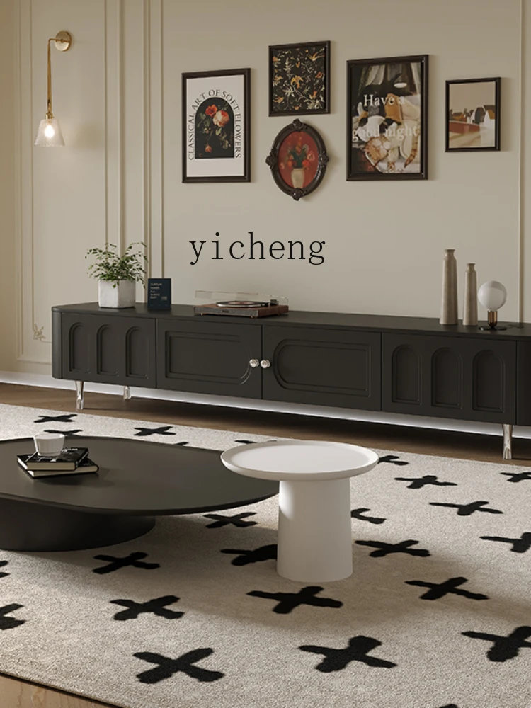 Французский телевизионный шкаф HYP в стиле ретро и чайный столик комбинации для