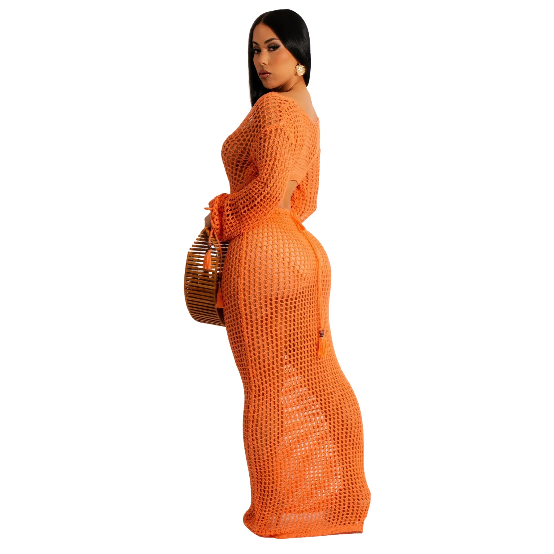 Женское трикотажное платье-туника DEKA розовое Пляжное Платье макси с глубоким