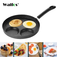 walfos non stick 4 holes frying pan pot thickened omelet pan fried egg pancake ham steak pan breakfast maker kitchen accessories