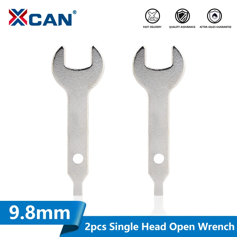 

XCAN Single head Open End Wrench 2pcs 9.8mm Opening Single-end Ultra-thin Small Wrench for Supporting Bathroom